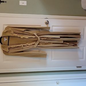 Charlotte Russe full-length chunky knit cardigan with matching belt